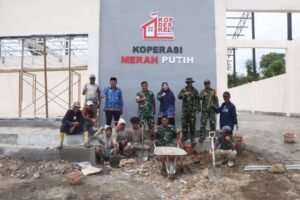 Dandim 1425/Jeneponto dan Pj Sekda Tinjau Progres Pembangunan Koperasi Desa Merah Putih di Sejumlah Kecamatan