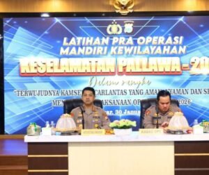 Polrestabes Makassar Gelar Latihan Pra Operasi Keselamatan Pallawa 2026, Tekankan Profesionalisme Personel