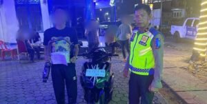 Satlantas Polres Bone Tertibkan Knalpot Brong di Watampone, Delapan Pengendara Ditilang