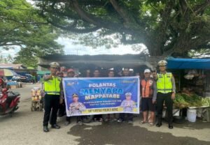 Operasi Keselamatan Pallawa 2026, Satlantas Polres Bone Gelar Polantas Menyapa di Eks Pasar Sentral Watampone