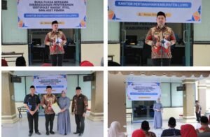 Wabup Luwu Hadiri Buka Puasa Bersama dan Penyerahan Sertipikat Wakaf serta PTSL