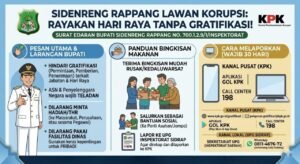 Bupati Sidrap Terbitkan SE Pencegahan Korupsi dan Pengendalian Gratifikasi Jelang Hari Raya