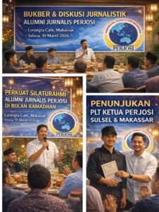 Perkuat Silaturahmi Di Bulan Ramadhan, Alumni Pelatihan Gelombang I Jurnalis PERJOSI Sulsel Gelar Bukber dan Diskusi Jurnalistik di Makassar