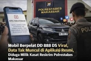 Viral di Medsos, Pelat DD 888 DS Tak Terlacak di Aplikasi