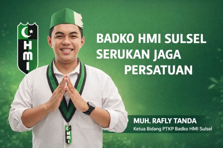 HMI Sulsel Dorong Komitmen Persatuan, Nilai Pernyataan JK sebagai Penguatan Harmonisasi Kebangsaan
