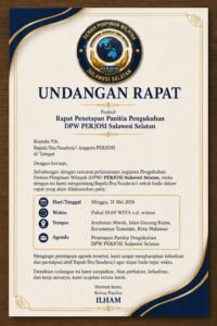 DPW PERJOSI Sulsel Matangkan Persiapan Pengukuhan, Ilham Dipercaya Pimpin Kepanitiaan