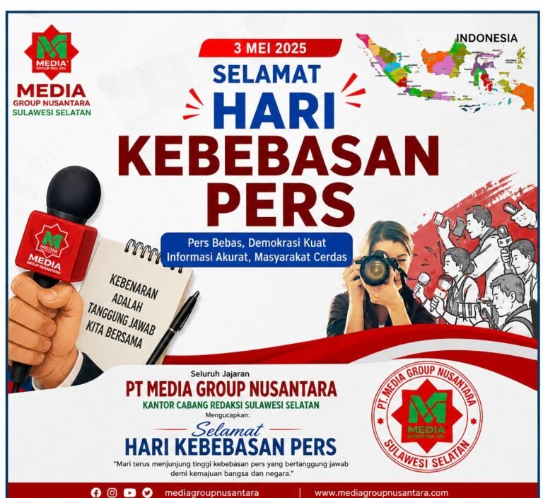 Segenap Pimpinan dan Seluruh Jajaran Cabang Redaksi PT Media Group Nusantara Memperingati Hari Kebebasan Pers, Tegaskan Komitmen Pers Merdeka, Profesional, dan Bertanggung Jawab