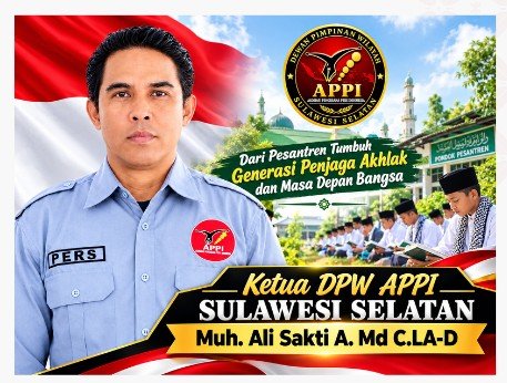 HARI SANTRI NASIONAL 2026  Ketua DPW APPI Sulawesi Selatan Bersama Seluruh Jajaran Sampaikan Salam Hormat dan Doa untuk Santri Indonesia